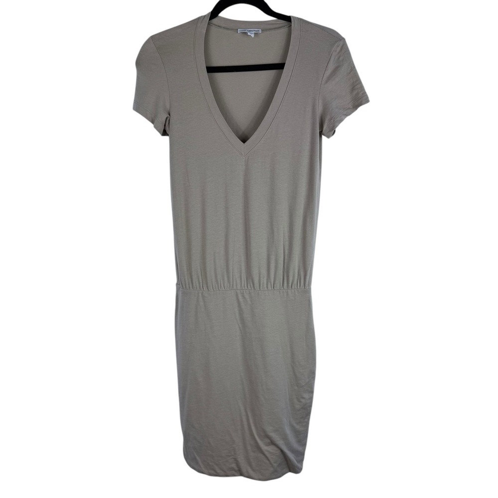 Standard James Perse Bodycon Dress Gray Size 0 Stretch Cotton Blend